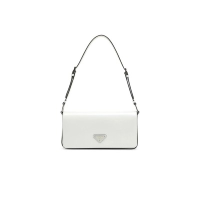 PRADA FEMME BAG IN WHITE LEATHER 1BD323 (26*12*4.8cm)